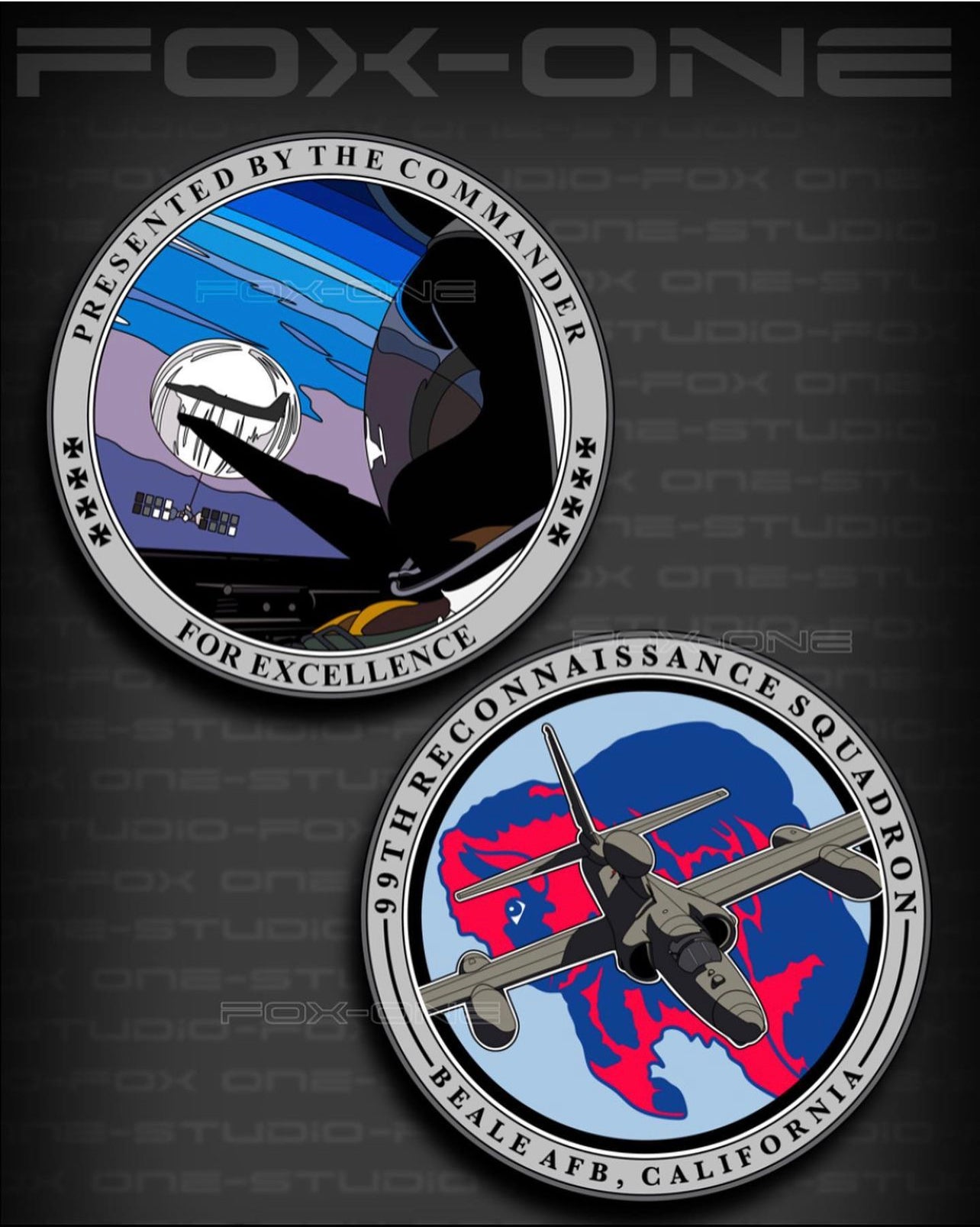 99th Rd Coin 99th Commanders coin – Fox-One